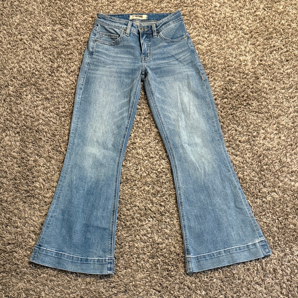Rock & Roll Cowgirl Light Blue Flare Jeans